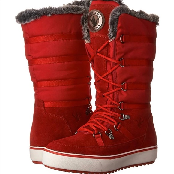 Santana Canada Red Boots - Picture 1 of 4